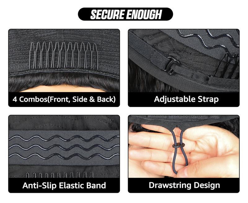 Sale Happening Now:70%OFF[3 In 1 Half Wig]  Afro Curly Wear  Half Wig 180% 250% Density Upgrade With Drawstring Cap Invisible Hairline Human Hair Wigs