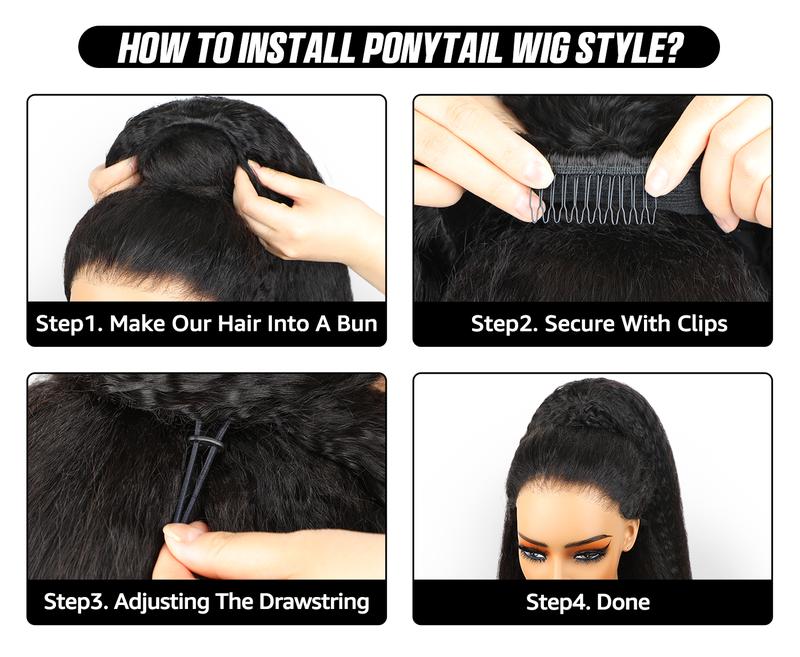 Sale Happening Now:70%OFF[3 In 1 Half Wig]  Afro Curly Wear  Half Wig 180% 250% Density Upgrade With Drawstring Cap Invisible Hairline Human Hair Wigs